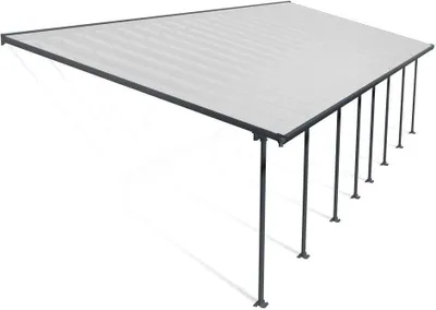 Produktbild von Palram - Canopia Aluminium Terrassenüberdachung Feria Anthrazit 385x1212x305 cm