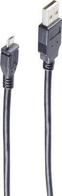 Produktbild von shiverpeaks USB-Micro Kabel USB-A-St./USB-B MICRO St. 2.0 1m