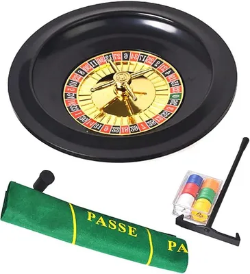 Imagen del producto de Juego de ruleta para casino, juego de ruleta de 10 pulgadas, set de juego para casino