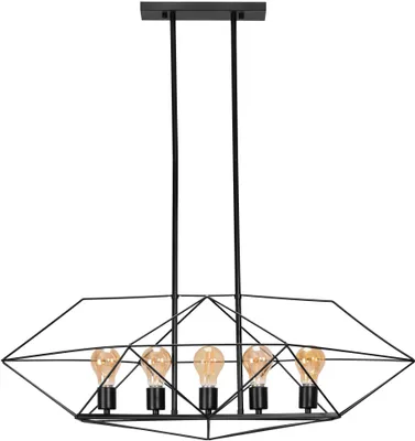 Produktbild von tooLight Pendellampe App1037-5Cp Schwarz 5-Lichtquelle E27 29X82X88Cm