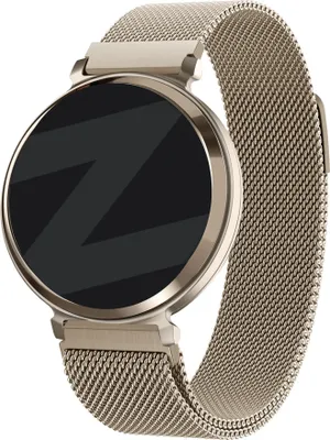 Produktbild von Bandz Milanaise-Armband  passend für Garmin Lily 2 (nur zweite Version) – Champagnergold