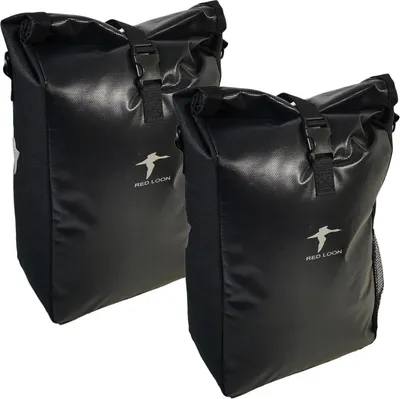 Produktbild von 2x Fahrradtasche Red Loon Packtasche Gepäckträgertasche Gepäcktasche schwarz