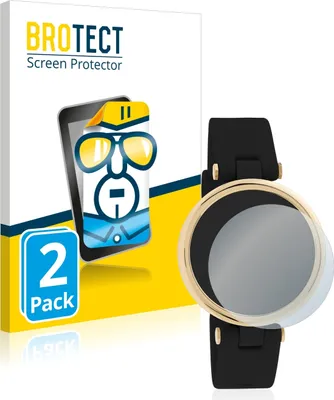 Produktbild von 2x Für Oozoo Smartwatches Q0040 2/3/4/5/6/7/8/10/11 Schutzfolie BROTECT Displayschutz Display Schutz Folie Klar Transparent