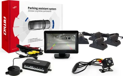 Image de AMiO Parking Assistant TFT01 4.3" avec caméra HD-315-LED 4 capteurs noir Camion