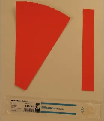 Produktbild von Einsteckkarten für 20mm Einsteckschiene 40x17mm VE=170 Stück rot