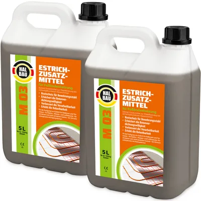Produktbild von Estrichzusatzmittel 10L für Fußbodenheizung Heizestrichen Beton Plastifizierer Heizsysteme M03