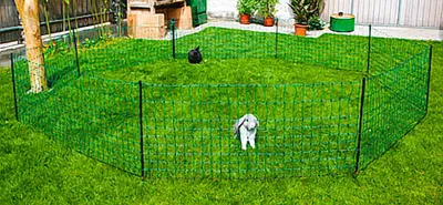 Produktbild von Kerbl Kaninchennetz elektrifizierbar 50 m x 65 cm, Elektrozaun, Bauernhof- & Tierumzäunung, Netz, Grün, Kunststoff, 650 mm