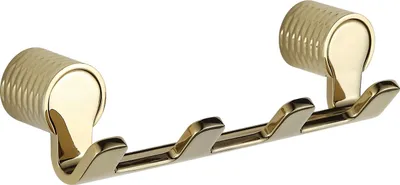 Produktbild von Mexen Base vierfacher Handtuchhaken, gold - 70882354-50