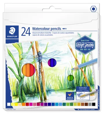 Produktbild von STAEDTLER 146 10 wasservermalbarer Farbstift Etui mit 24 Farben