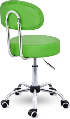 Produktbild von Famanu Rollhocker verstellbar - drehbarer Arbeitsstuhl mit Fußstütze 47-60cm