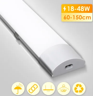 Produktbild von Jiubiaz LED Feuchtraumleuchte Deckenleuchten IP65 Neutralweiß Keller Garage Lampe Keller 120 cm