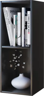 Immagine prodotto di Scaffale CD DVD in legno | Deposito | Dimensioni H. 72 x W. 34 x D. 30 cm | Scaffale decorativo | Libreria - Mendas 2 scomparti