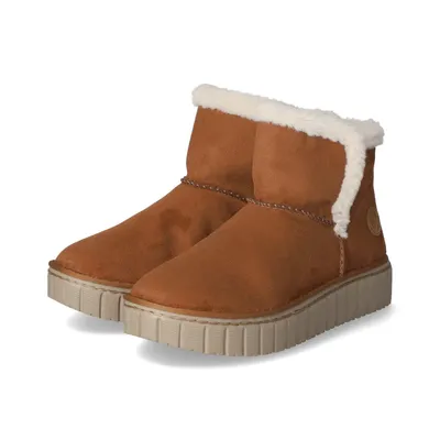 Produktbild von Rieker Damen Winterstiefeletten/ Stiefeletten Braun Textil  Größe: 42
