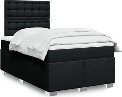 Produktbild von Möbel Boxspringbett mit Matratze Schwarz 120x200 cm Stoff - Klassische Betten 3292771