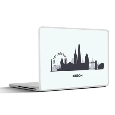 Produktbild von MuchoWow® Laptop Aufkleber Sticker Cover London - Skyline - England 25x18 cm - Laptop-Deko