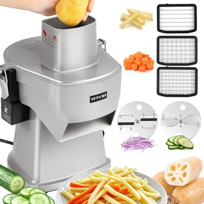 Immagine prodotto di Tagliatutto elettrico per verdure - Macchina per tagliare verdure - Tritatutto per verdure - Tritatutto da cucina - Tritacarne per verdure - Motore da 200W