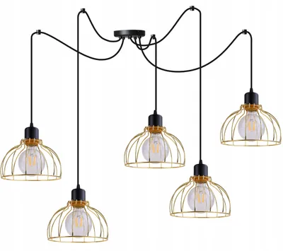 Produktbild von Deckenleuchte Kronleuchter Golden Spider Loft