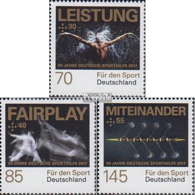 Produktbild von Briefmarken BRD (BR.Deutschland) 2017 Mi 3307-3309 (kompl.Ausg.) gestempelt Deutsche Sporthilfe