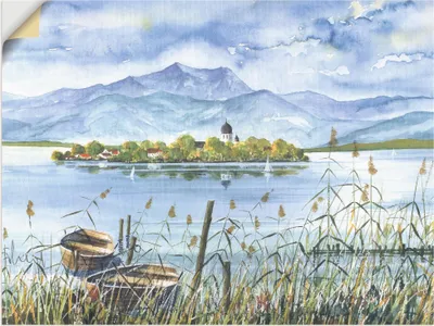 Produktbild von ARTland Wandbild, selbstklebend Seeblick Herreninsel Größe: 80x60 cm
