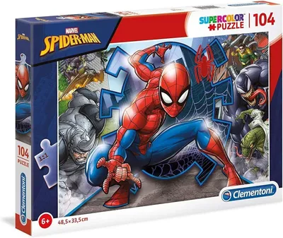 Image de Casse-tête Supercolor 104 pièces Spiderman