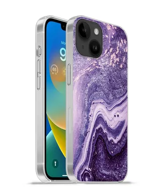 Produktbild von MuchoWow® Handyhülle Schutzhülle Hülle für Apple iPhone 14 - Softcase Naturstein - Glitzer - Luxus Silikon Softcase Handy Hülle - Mobiltelefonhülle
