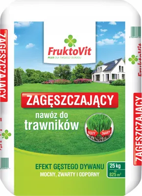 Zdjęcie produktu dla Fruktovit Plus zagęszczający nawóz do trawników worek 25kg