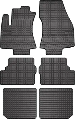 Image de Tapis en caoutchouc OMAC pour Opel Zafira 1999-2005 Tapis en caoutchouc noir 6 pièces