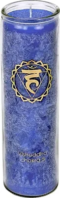 Produktbild von Duftkerze Stearin 5. Chakra 100 Stunden -- 21x6.5 cm