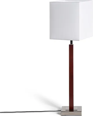 Produktbild von Tischlampe Holz und Metall Lizza Weiß