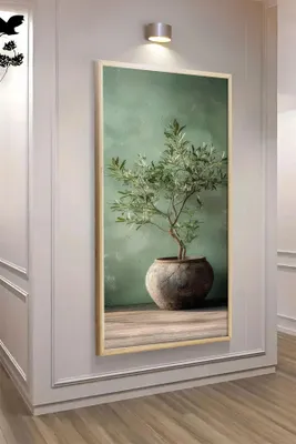 Productafbeelding van Wallity, elegante MDF-schilderijen met een lijst van 100% massief hout, 70 x 33 cm