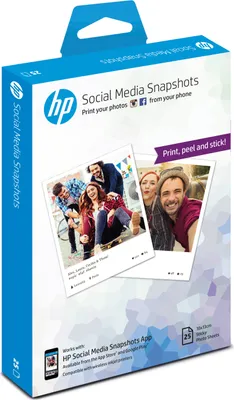 Image de HP W2G60A 'HP Social Media Snapshots'(10x13cm, 25 feuilles, 265 g/m2) - Sold Out