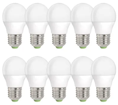Productafbeelding van 10 x LED Leuchtmittel Tropfen 4W = 29W E27 matt Kugel 160° warmweiß 3000K