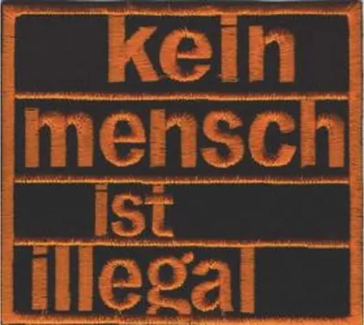 Produktbild von Illegal - Aufnäher Schwarz/Orange