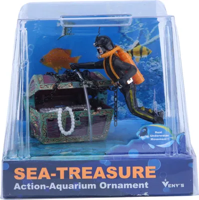 Produktbild von Kreative Aquarium-Ornament, Schatzsuche, Froschmann, Ornamente, Aquarium-Dekoration