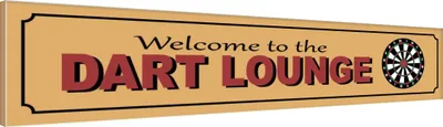 Obrázok produktu pre vianmo Drevený nápis 46x10 cm Welcome to the Dart Lounge