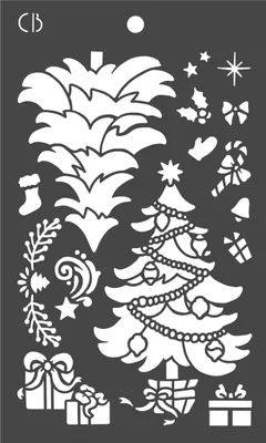 Produktbild von Schablone "Christmas tree", 24 x 14,4 cm