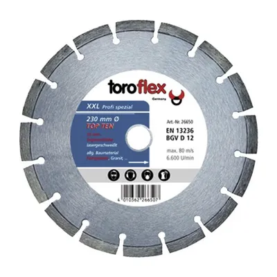 Produktbild von Toroflex DIAMANTSCHEIBE Diamantentrennscheibe „Top-Ten“ 26650 230 Mm Top Ten