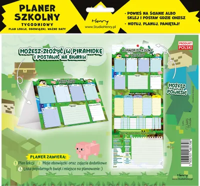 Produktbild von Planer mit Stundenplan und Aufgabenliste