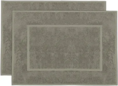 Produktbild von 2er Set Badematten in 50x70 cm aus Baumwolle, taupe