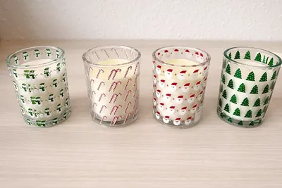 Produktbild von Duftkerze im Glas Weihnachtsmotiv Winterdüfte Weihnachtsduft Raumduft Kerzen