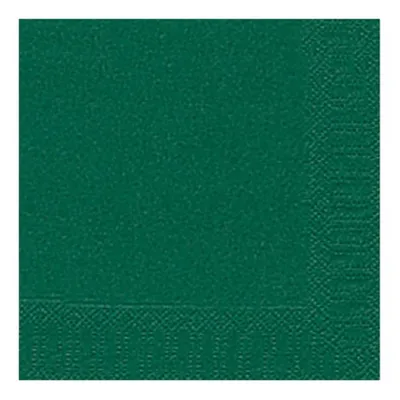 Produktbild von Duni Servietten dunkelgrün 3-lagig Tissue 33x33 cm 20 Stück