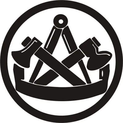 Produktbild von KFZ Aufkleber - Autoaufkleber - Zimmermann - Zunftzeichen - Handwerk - Innung - Zimmerer