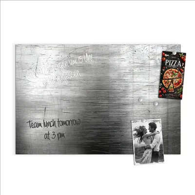 Produktbild von Magnettafel 90x60cm Pinnwand Whiteboard beschreibbar - Strukturierte Oberfläche