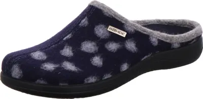 Produktbild von Rohde Damen Hausschuh Pantoffel Softfilz 6551 Bari, Größe:42 EU, Farbe:Blau