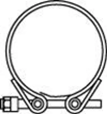 Image de Collier d'échappement DINEX 68850 pour SCANIA série 4 - 150 mm, 130 mm, 40 mm