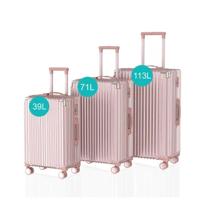 Image de Voyagoux® - Ensemble de voyage - Valises - 3 pièces - S/M/L - Or rose