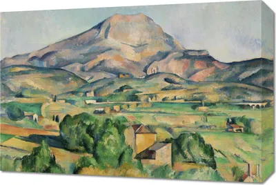 Obrázek produktu pro Obraz 60x40cm Mont Sainte-Victoire, Paul Cezanne Vintage do Salonu