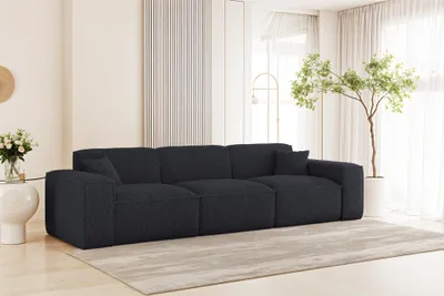 Produktbild von Sofa Designersofa CELES PREMIUM 3-Sitzer in Stoff Sven Dunkelblau