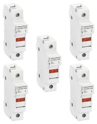 Zdjęcie produktu dla Uchwyt bezpiecznika cylindrycznego RT18 32 32A AC690V szyna din 5 szt