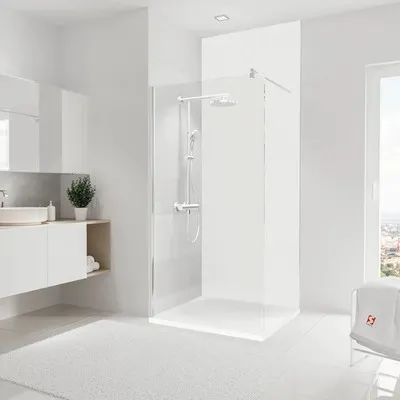 Produktbild von Duschrückwand SCHULTE DecoDesign ExpressPlus Stein Weiß 255 x 100 cm EP1901025 619